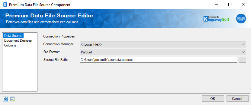Premium Data File Source Editor